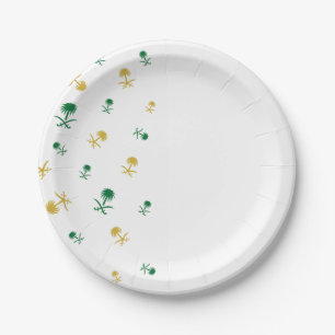 Assiettes En Carton Plaque de conception saoudienne