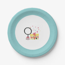 Plaque de fête Anniversaire de enfant Animaux de c