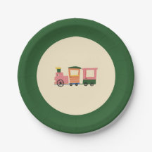 Plaque de fête Anniversaire de enfant du train Cut