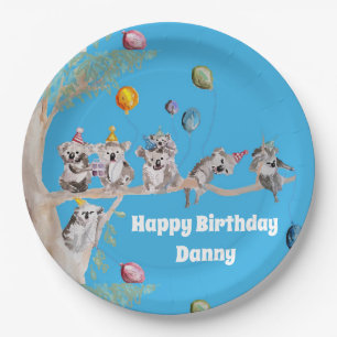 Assiettes En Carton Plaque de la fête de Noël Koalas koala