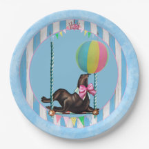 Plaque de la fête du sceau du cirque Vintage
