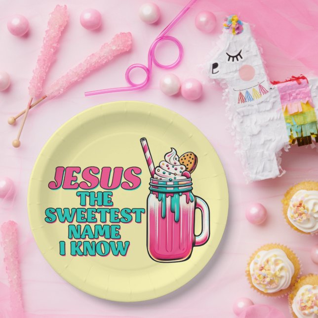 Assiettes En Carton Plaque de la partie basée sur la foi (Fête)