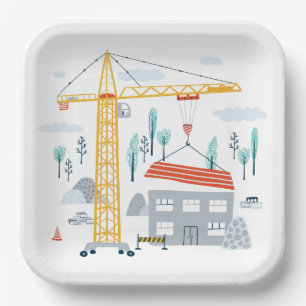 Assiettes En Carton Plaque de la partie de construction