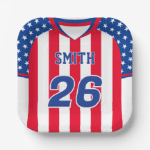 Plaque de maillot de football personnalisé USA | N