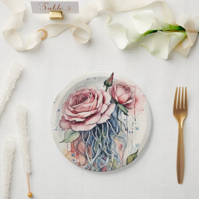 Assiettes En Carton Plaque de papier (Mariage)
