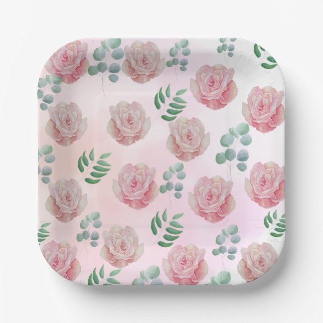 Assiettes En Carton Plaque de papier (Recto)