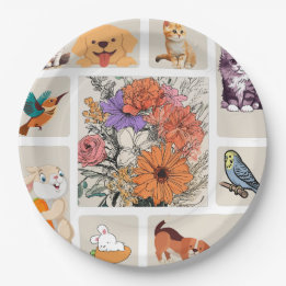 Assiettes En Carton Plaque de papier