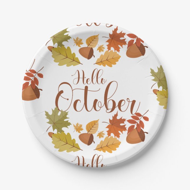 Assiettes En Carton Plaque de papier (Devant)