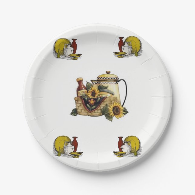 Assiettes En Carton Plaque de papier (Devant)