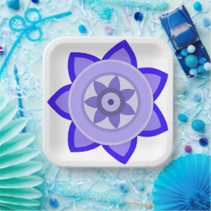 ASSIETTES EN CARTON PLAQUE DE PAPIER AVEC BEAU ART DE FLEURS