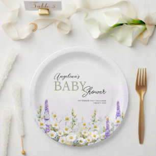 Assiettes En Carton Plaque de papier baby shower