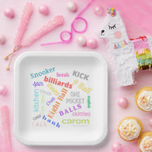 Plaque de papier billard