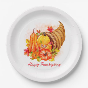 Assiettes En Carton Plaque de papier bon thanksgiving