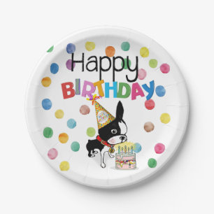 Assiettes En Carton Plaque de papier d'anniversaire Mirabelle Boston t