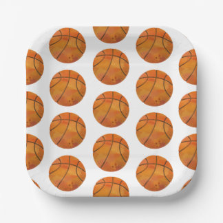 Assiettes En Carton Plaque de papier de basket-ball