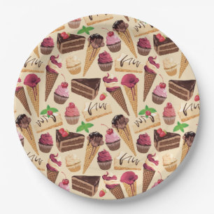 Assiettes En Carton Plaque de papier de friandises