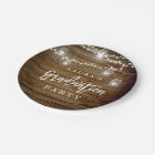 Plaque de papier de graduation en bois rustique