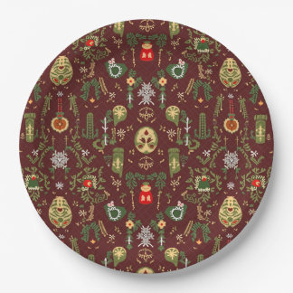 Assiettes En Carton Plaque de papier de Noël
