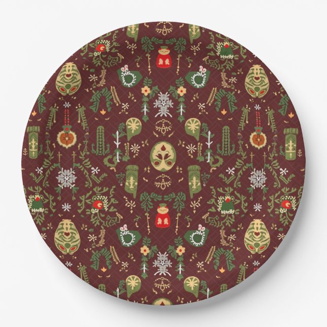 Assiettes En Carton Plaque de papier de Noël (Devant)