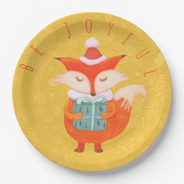 Assiettes En Carton Plaque de papier de renard cuite par dreamlikeachi (Devant)