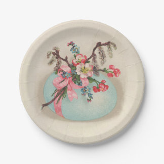 Assiettes En Carton Plaque de papier d'oeuf Vintage de Pâques de l'Éta