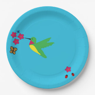 Assiettes En Carton Plaque de papier d'oiseau et de coccinelle