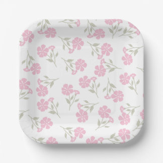 Assiettes En Carton Plaque de papier floral