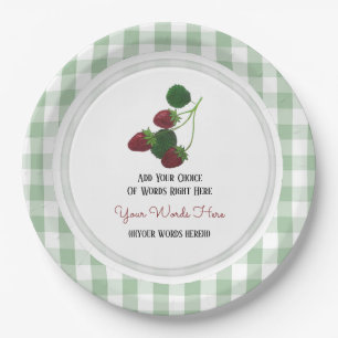 Assiettes En Carton Plaque de papier fraise