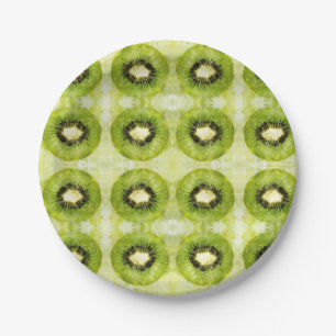 Assiettes En Carton Plaque de papier Kiwi vert