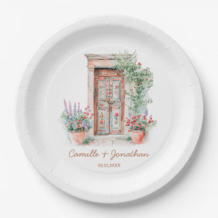 Assiettes En Carton Plaque de papier Mariage Rustique Mexique