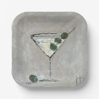 Assiettes En Carton Plaque de papier Martini Time 7"