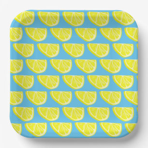 Assiettes En Carton Plaque de papier Motif citron