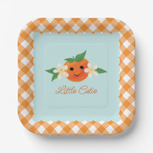 Plaque de papier neutre orange petite taille