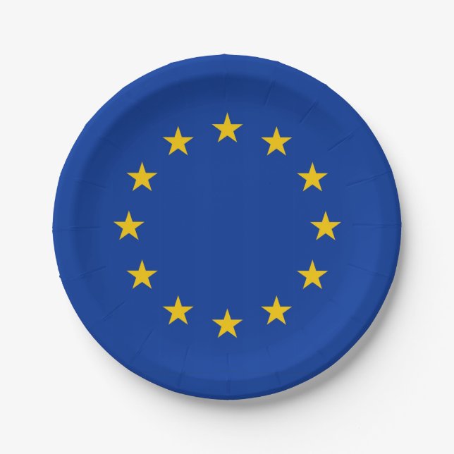 Assiettes En Carton Plaque de papier patriotique avec drapeau de l'Uni (Devant)