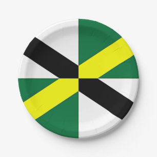 Assiettes En Carton Plaque de papier patriotique avec drapeau de Monte