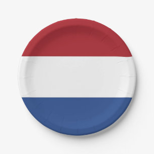 Assiettes En Carton Plaque de papier patriotique avec drapeau de Pays-