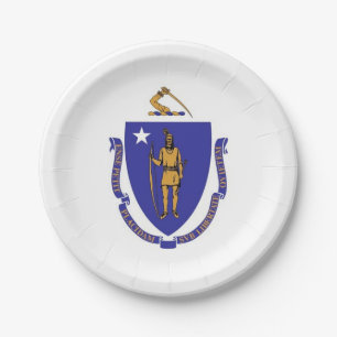 Assiettes En Carton Plaque de papier patriotique avec drapeau du Massa