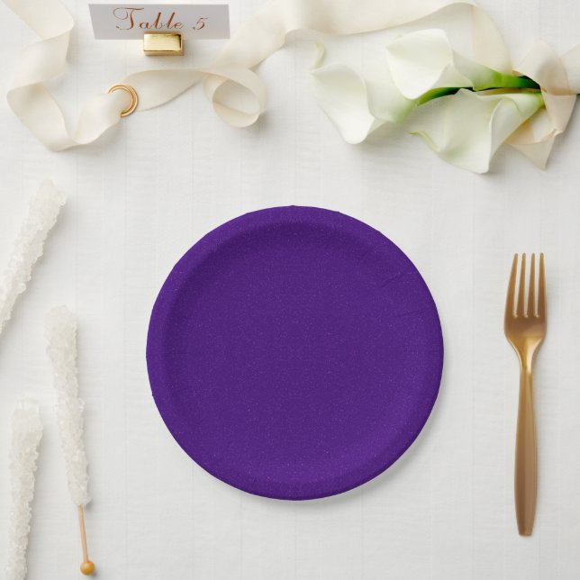 Assiettes En Carton Plaque de papier personnalisée avec étincelle viol (Mariage)