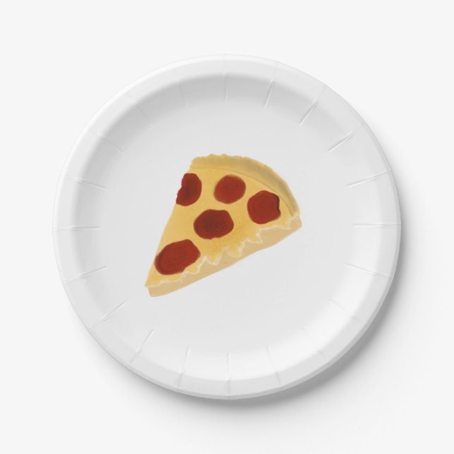 Assiettes En Carton Plaque de papier pizza (Devant)
