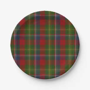 Assiettes En Carton Plaque de papier plaqué Forrester Clan Tartan