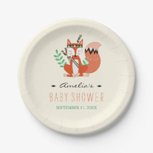 Assiettes En Carton Plaque de papier pour Baby shower de douche tribal