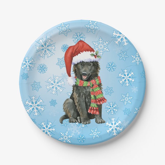 Assiettes En Carton Plaque de papier pour chien de Noël (Devant)