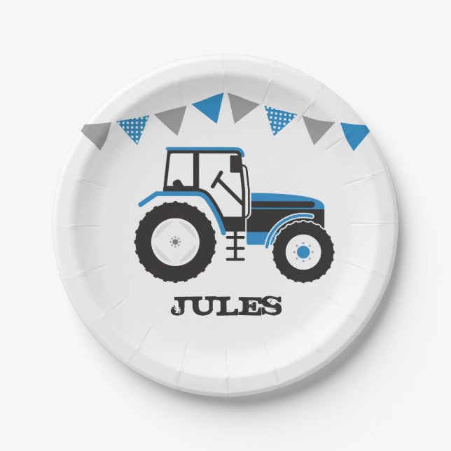 Assiettes En Carton Plaque de papier pour la fête d'anniversaire du tr (Devant)