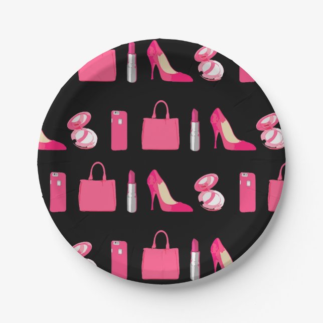 Assiettes En Carton Plaque de papier pour petites filles (Devant)