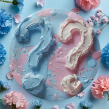 Plaque de papier Reveal Party Garçon ou fille