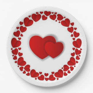 Assiettes En Carton Plaque de papier rond de 9 po