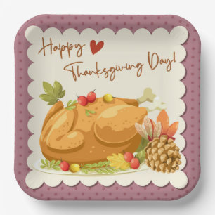 Assiettes En Carton Plaque de papier Thanksgiving