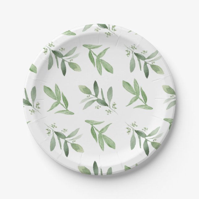 Assiettes En Carton Plaque de papier - verdure (Devant)