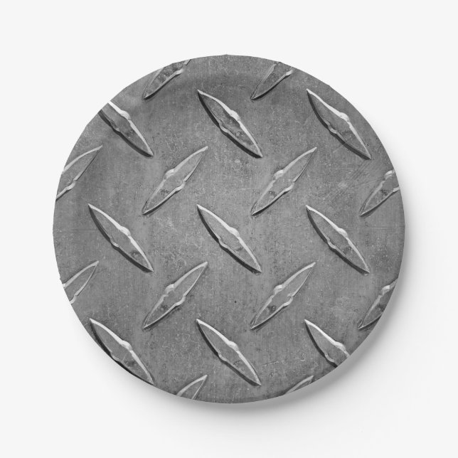 Assiettes En Carton plaque diamant métallique en aluminium industriel (Devant)