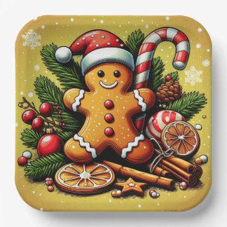 Assiettes En Carton Plaque en pain d'épices !